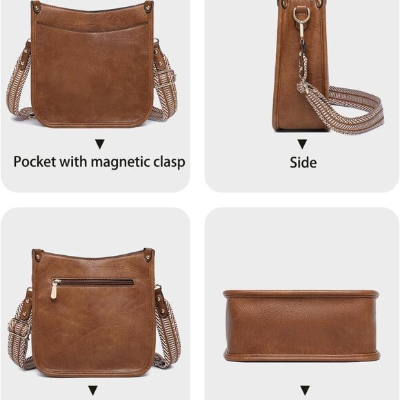 Purses for Women 3PCS, Crossbody Bags Set Large Leather Purse Shoulder Handbags - Picture 3 of 7